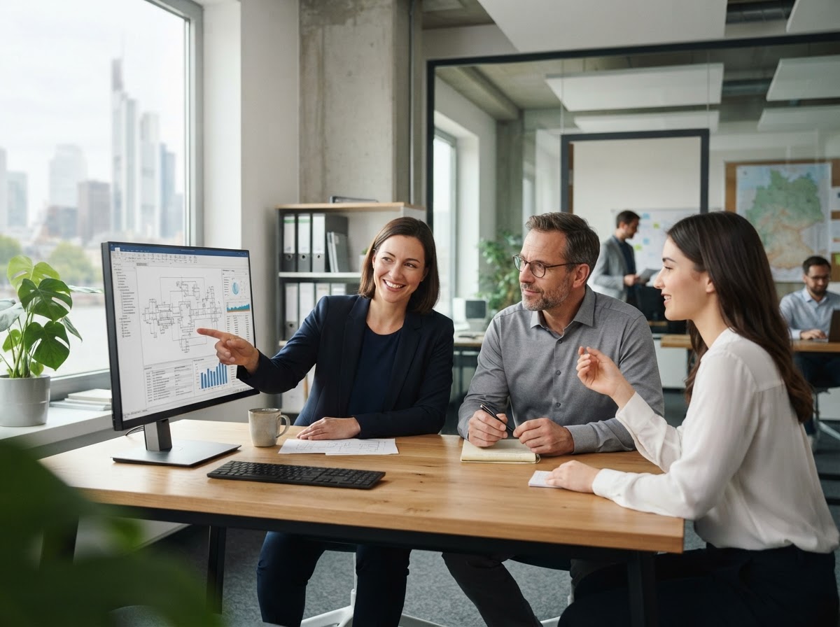 Trfonange team reviewing AI-generated capital allocation recommendations